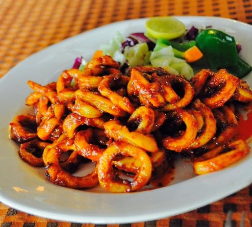 Calamari with Oyster Sauce